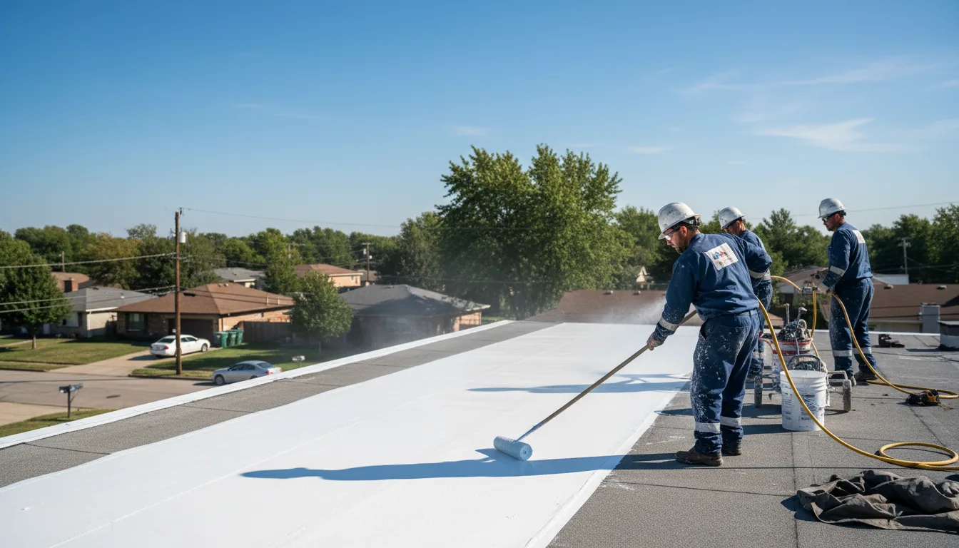 Commercial roof coating in Burkburnett, TX near me